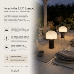 ikon solar bordlampe - solar udend�rs