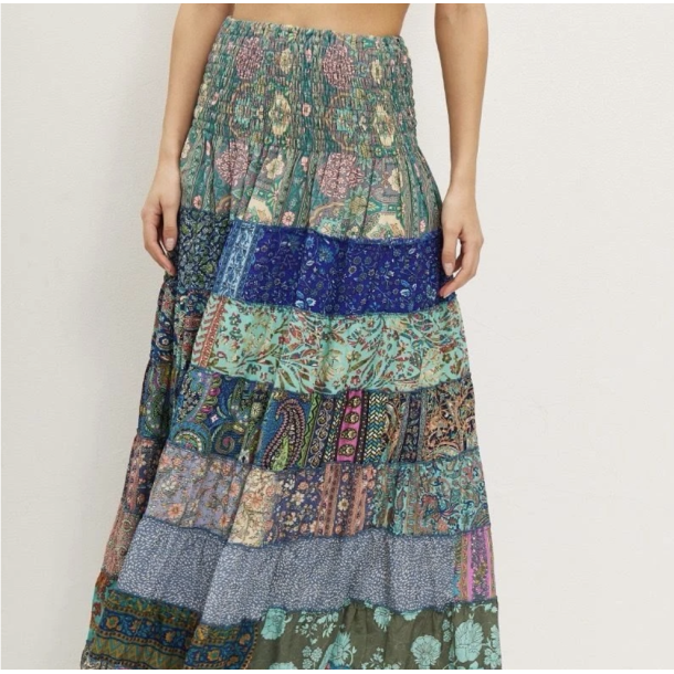 Boheme silke nederdel/ kjole - str XS-XL