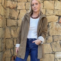 Jakke vand afvisende Stribet Foer S-XXL