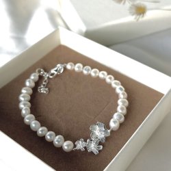 Perle armbnd JASMIN   Slv