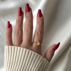 Fingerring JASMIN Forgyldt Slv