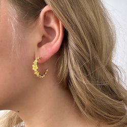 Hoops JASMIN BIG 24 mm Forgyldt Slv