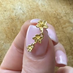 reringe JASMIN LOVE  Forgyldt Slv