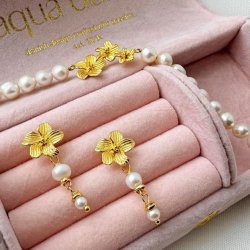 Perle armbnd JASMIN  Forgyldt Slv