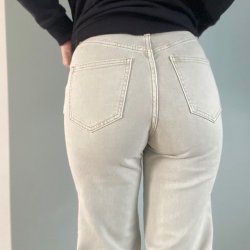 Hjtaljede Jeans Lys Grn