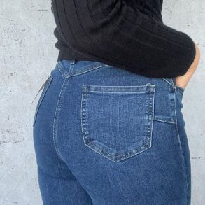 Slim fit jeans dusty blue stretch str. M - 4xl