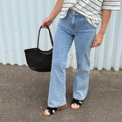 Jeans straight leg super stretchy str. XS-XL