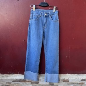Jeans wide leg 7/8 str. XS-XXL