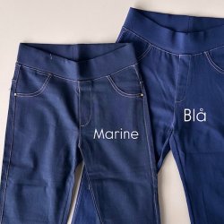 Jeggings Stretch Marine og Bl S-Xxl