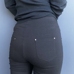 Jeggings stretch sort S-XXL