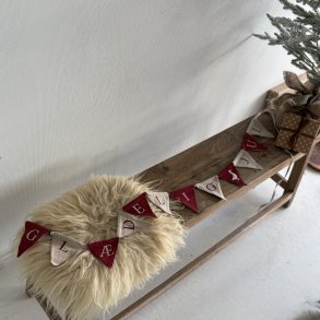 Guirlande gldelig jul  bomuld 245 cm