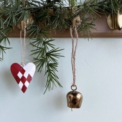 Klokke  metal Antik gold