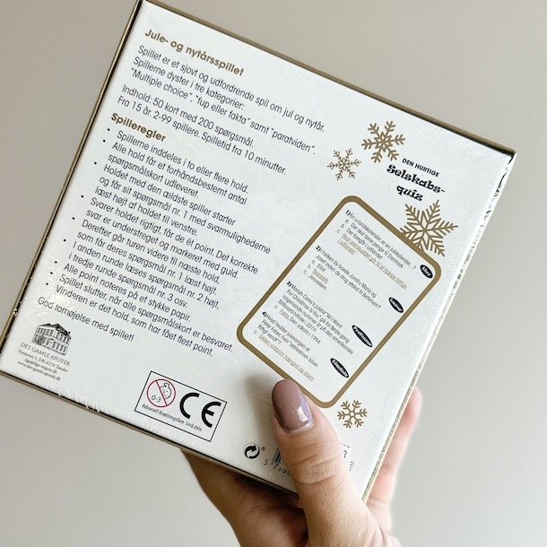 Selskabsquiz i guld boks 