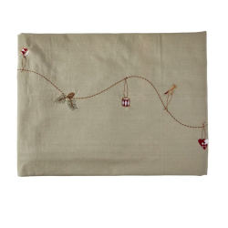 Borddug jul 140x360cm Natur