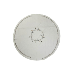 Bord dug vinter rund 150 cm White