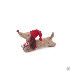 Julehund � gravhund, h18 cm