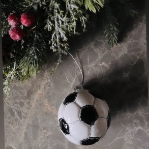 Julekugle fodbold til ophng