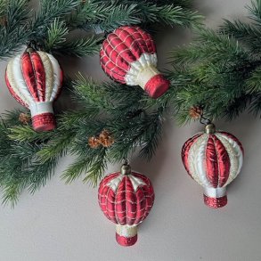 Julekugler luftballon - st med 4 stk.