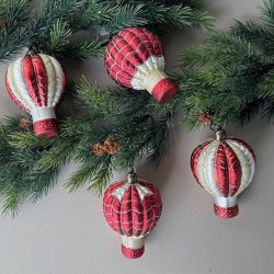 Julekugle luft ballon Glas