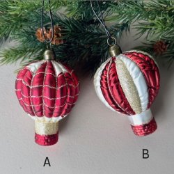 Julekugle luft ballon Glas