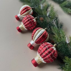 Julekugler luftballon - st med 4 stk.