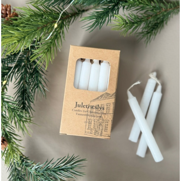 Juletrslys 20 stk. 100% paraffin 