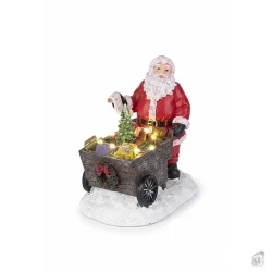 Julemand med led-vogn