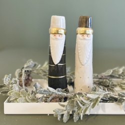 Vase julemand keramik 4x16cm