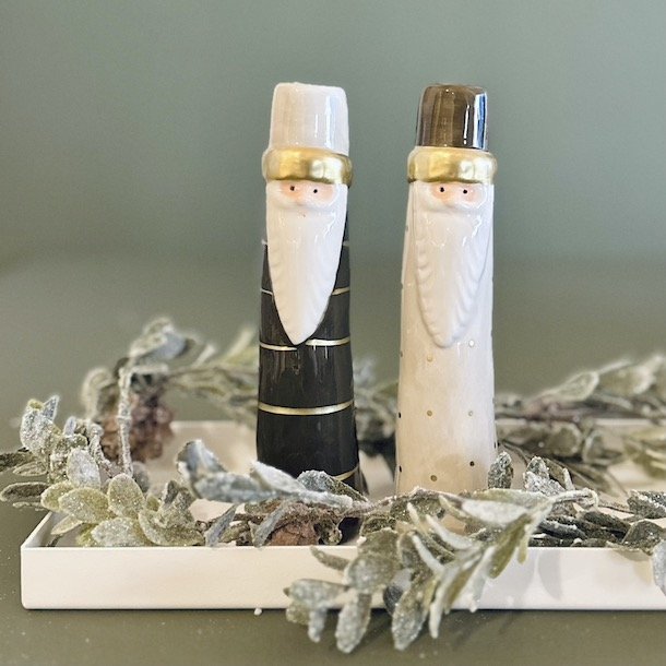 Vase julemand keramik 4x16cm