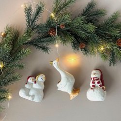 Keramik figurer til kertelys