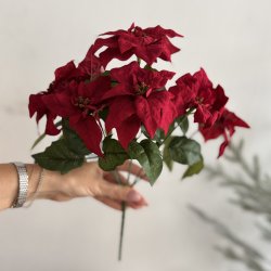 Julestjerne buket H 34 cm