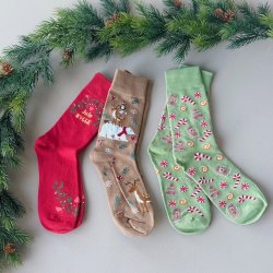 Jule sokker sjove jule motiver str 35-41