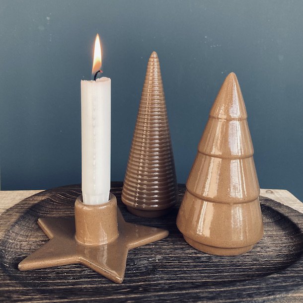 Juletr riller porceln