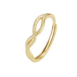 Fingerring SARPA Savage forgyldt slv