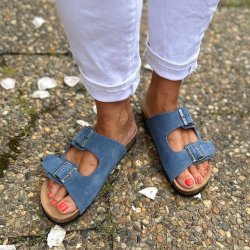 Skvulp Biosandal bl suede