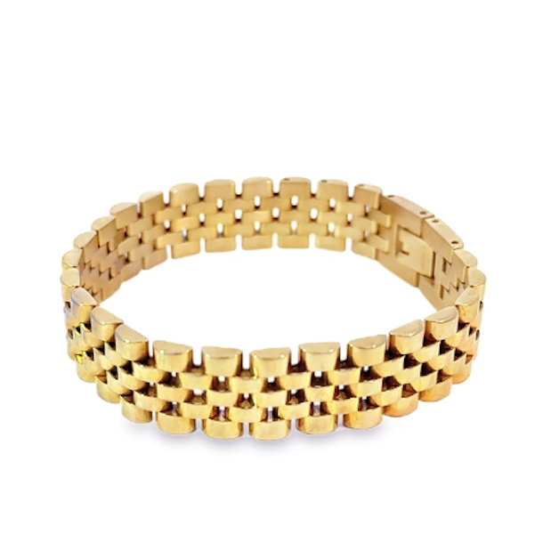 Armbnd HEAWY BRITNEY vandfast 18kt. forgyldt