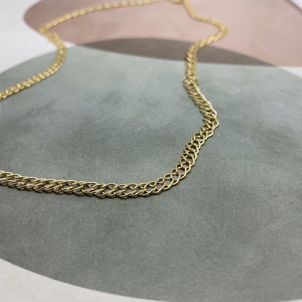 Kahlo halskde forgyldt