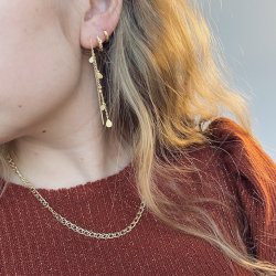 Kahlo halskde forgyldt