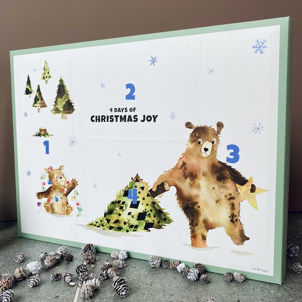 Bjrn adventskalender 4 lger (uden indlgsbakke)