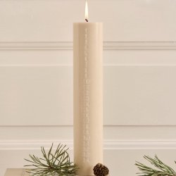 Kalenderlys stillenat - svanemrket Hvid