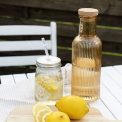 Glas flaske med kork prop glas 700 ml