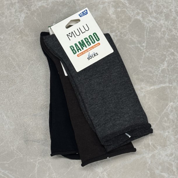 Str�mper 3-pak kantfri bambus str. 40-46 