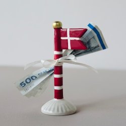 Flag lille rd og hvid