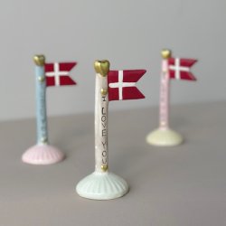 Flag lille I love you  Keramik