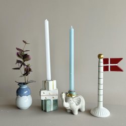 Keramik figur fdselsdag til kertelys