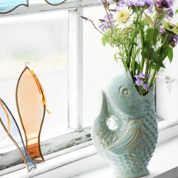 Vase Fish stoneware