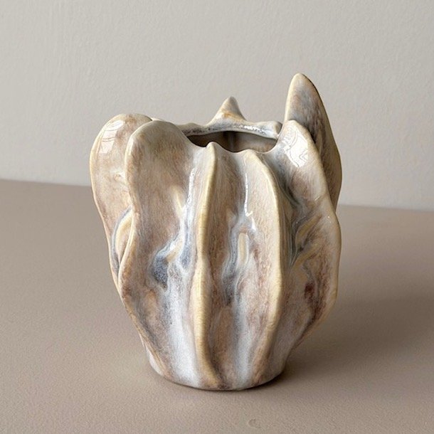 Birgitte vase H 15 cm keramik