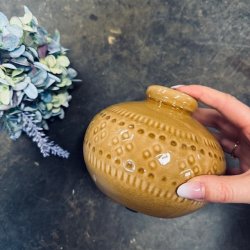 Vase krakeleret glasur 