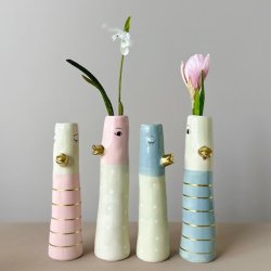 Vase ansigt med nb keramik