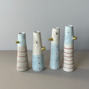 Vase ansigt med nb Keramik